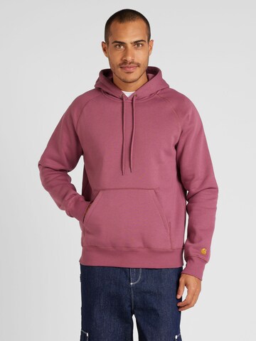 Sweat-shirt 'Chase' Carhartt WIP en violet : devant