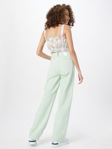 PIECES Wide leg Jeans 'Holly' in Groen