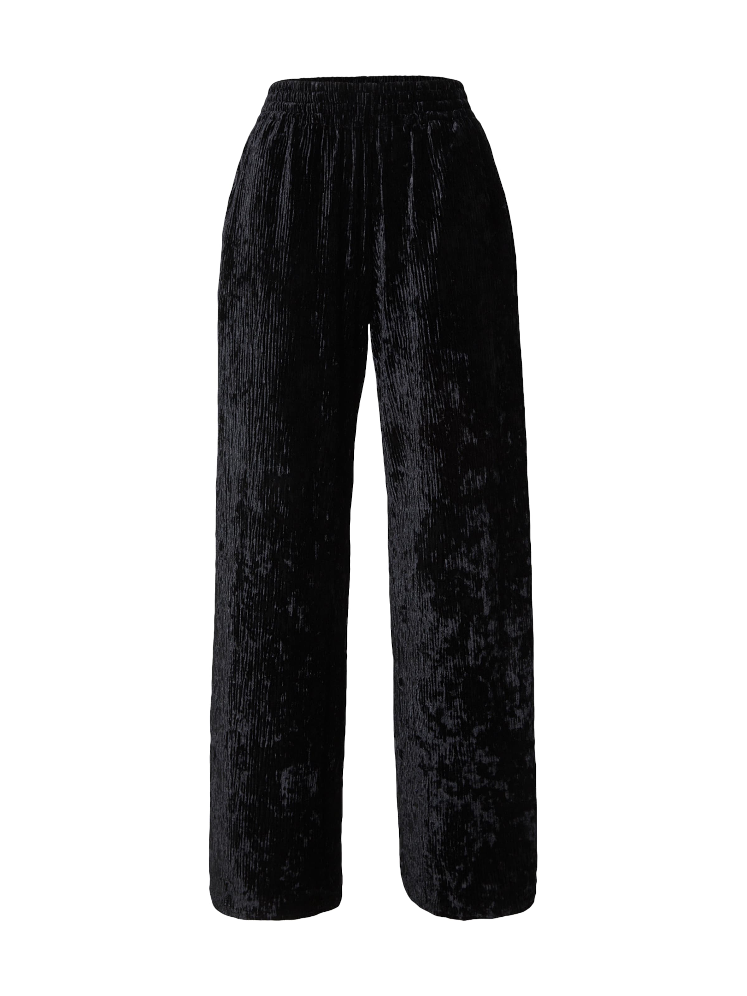 TOPSHOP - Pierna ancha Pantalón en negro: frente