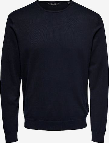Pull-over Only & Sons en bleu : devant