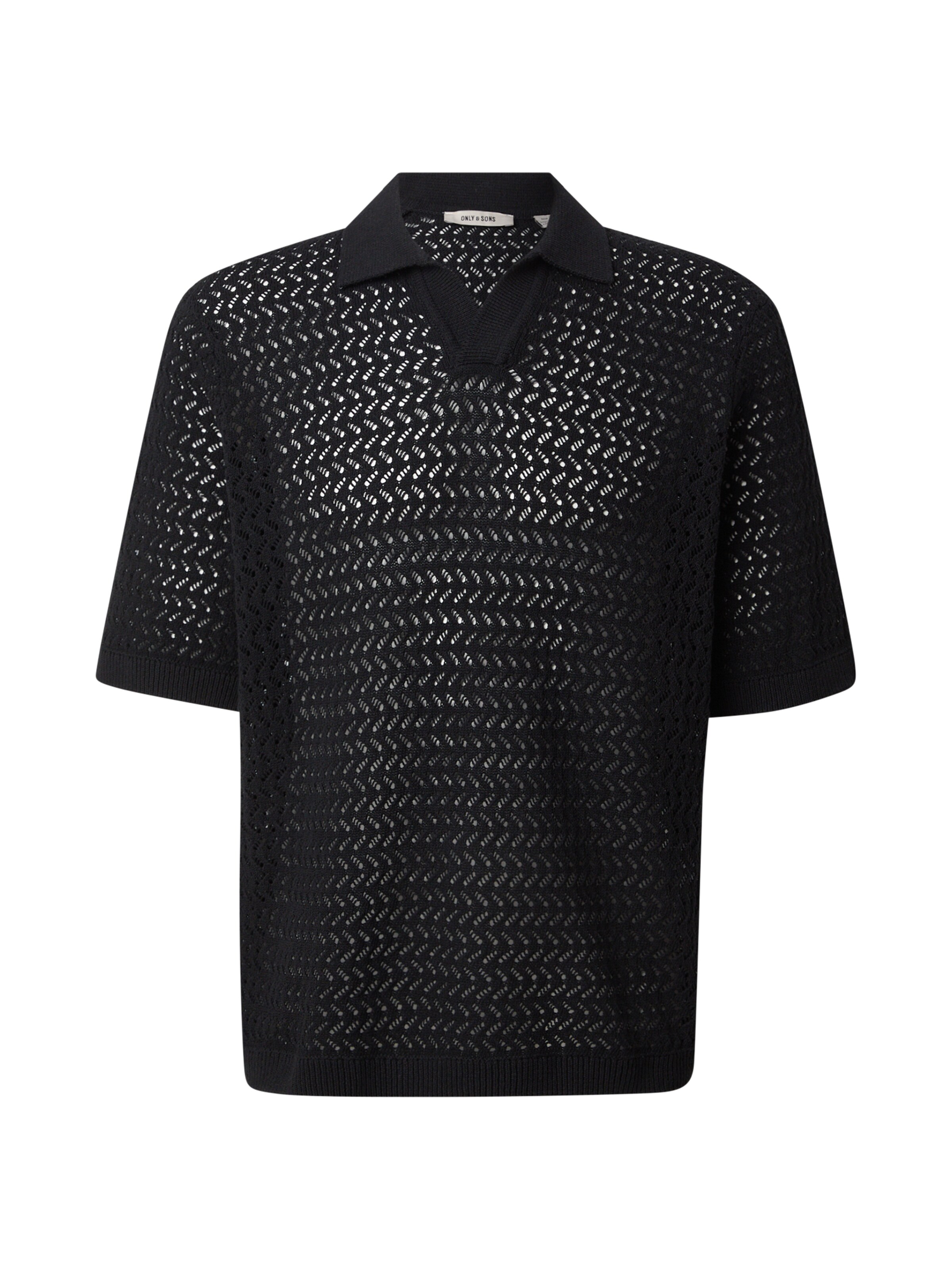 Only & Sons Kampsun 'ONSNYLE', värv must: eest vaates