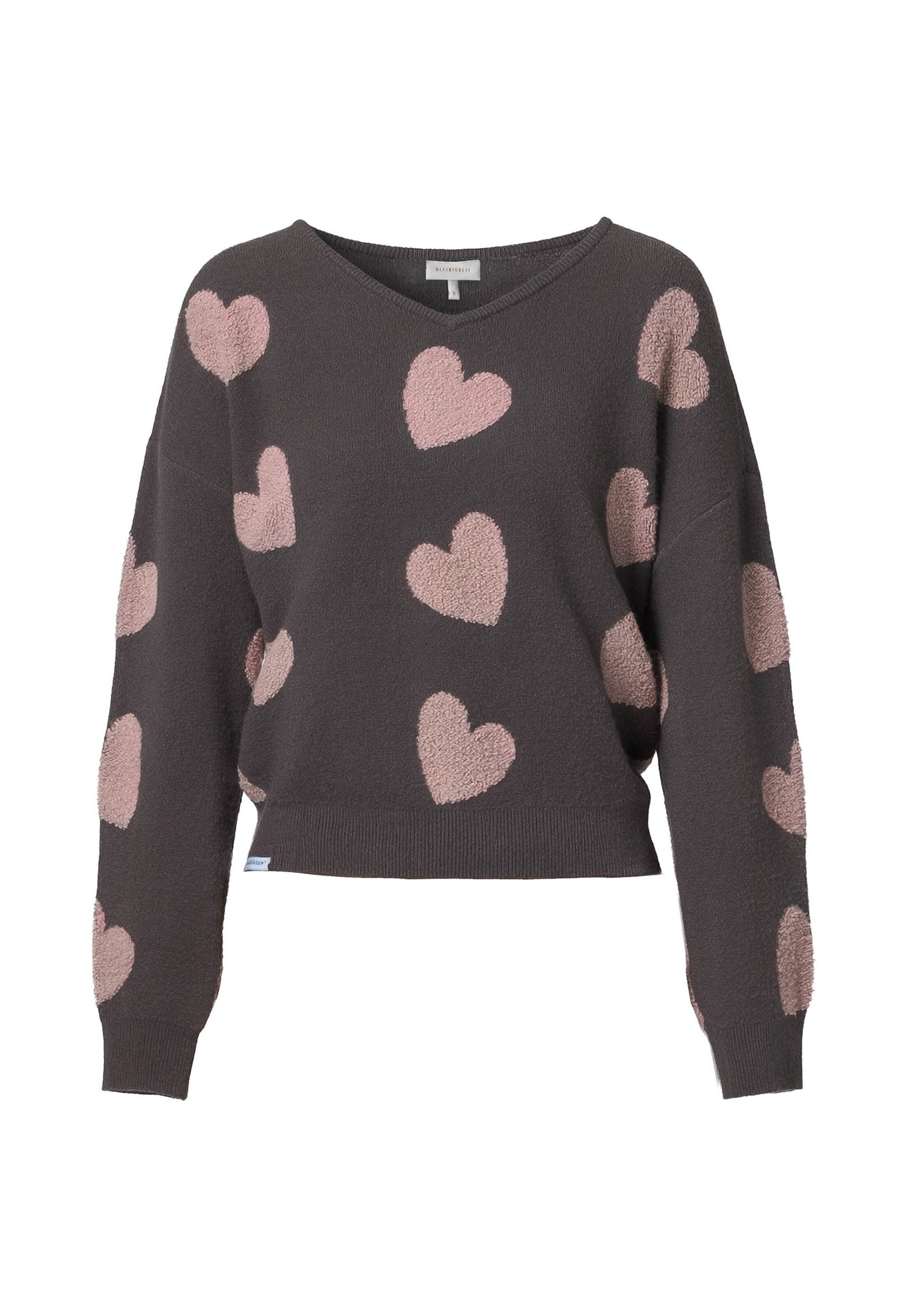 Pullover 'Lovely Wollma' di Kleinigkeit in grigio: frontale