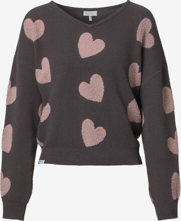Pullover 'Lovely Wollma' di Kleinigkeit in grigio: frontale