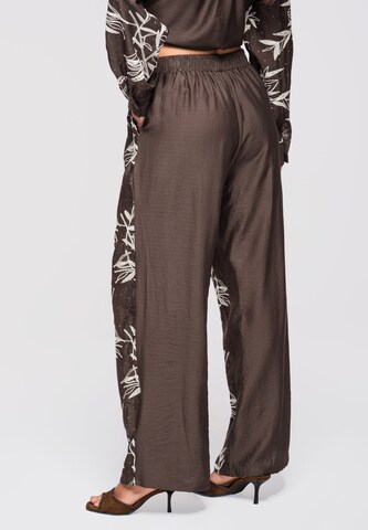 Loosefit Pantalon Ombre en marron