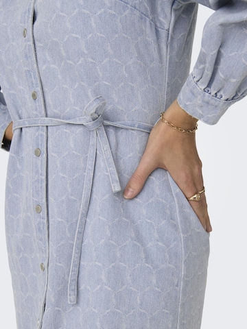 Robe-chemise 'ROCCO-ELIZA' ONLY en bleu