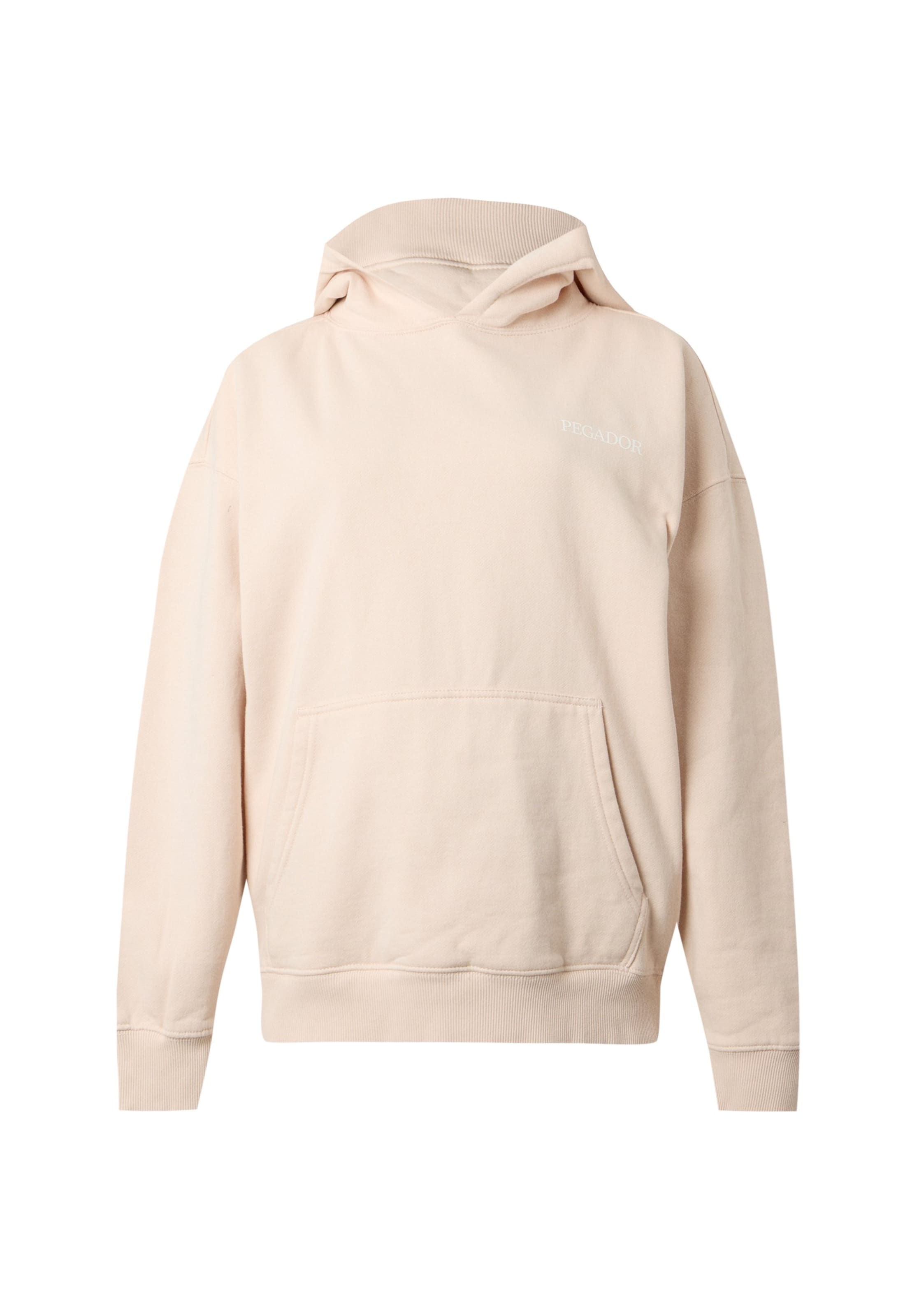 Pegador Sweatshirt 'ASTI' in XS in puder / knallrot / schwarz / weiß, Produktansicht