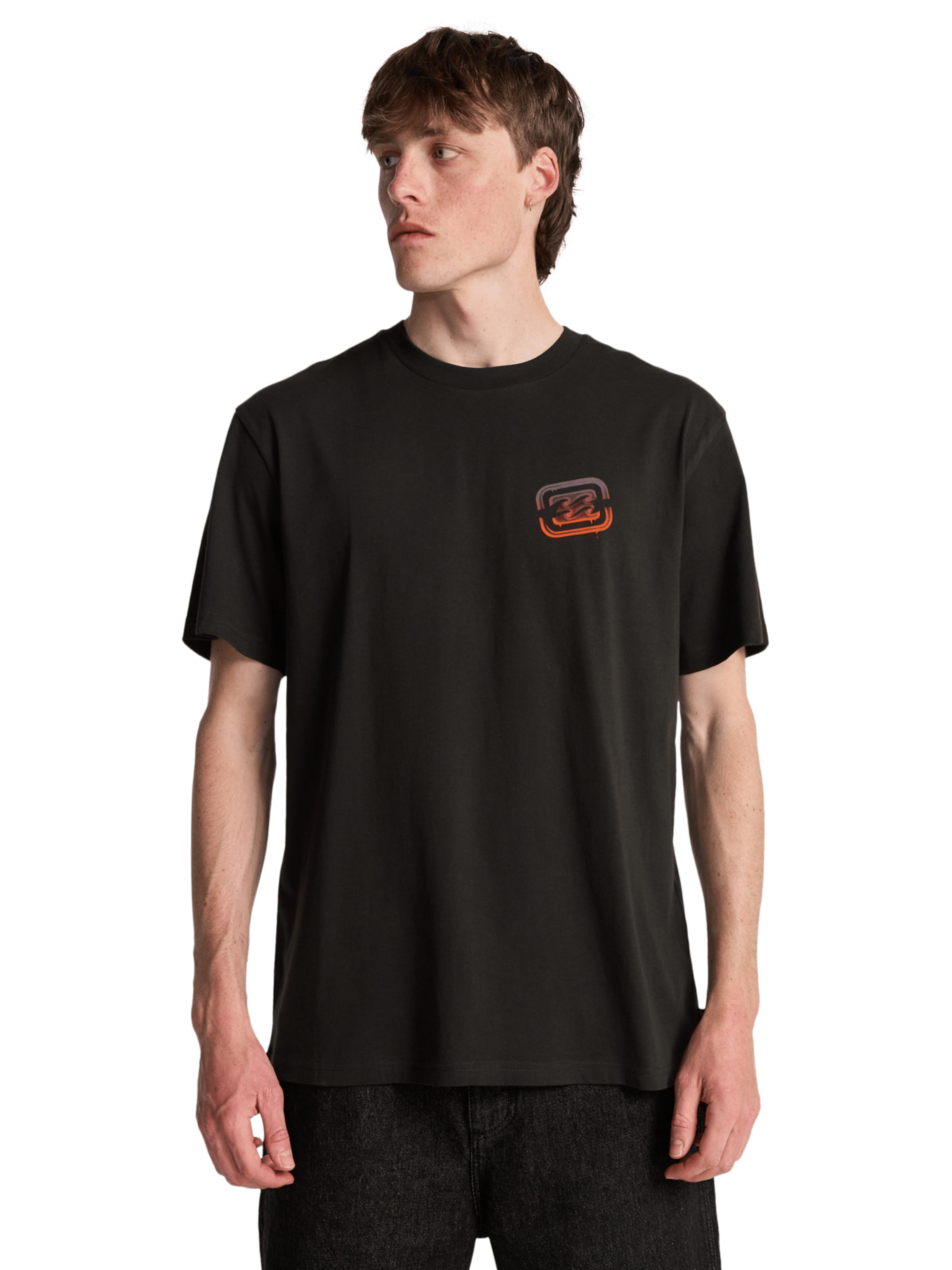 BILLABONG Shirt 'Crayon Wave' in Black: front
