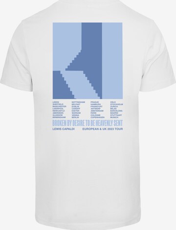 Merchcode T-Shirt 'Lewis Capaldi - Tour' in Weiß