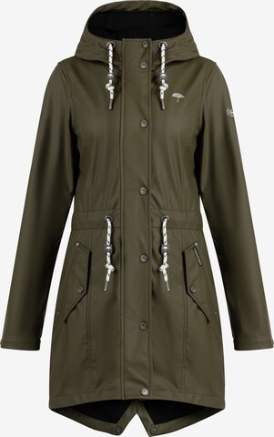 Schmuddelwedda Between-Season Jacket in Green: front