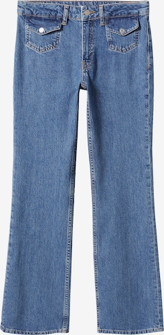 MANGO Flared Jeans 'Carmela' in Blauw: voorkant