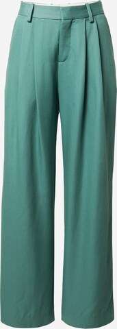 Won Hundred Wide leg Pleat-front trousers 'Camille' in Green: front
