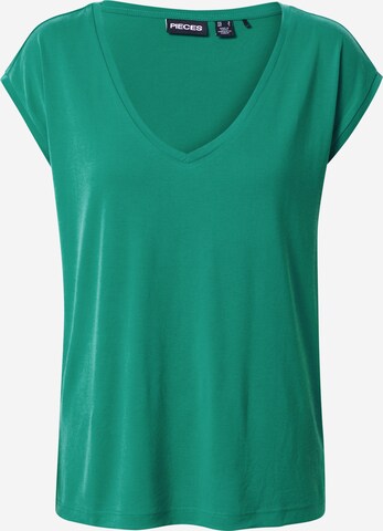 T-shirt 'Kamala' PIECES en vert : devant