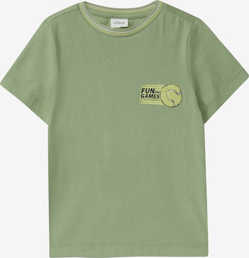 T-Shirt s.Oliver en vert : devant