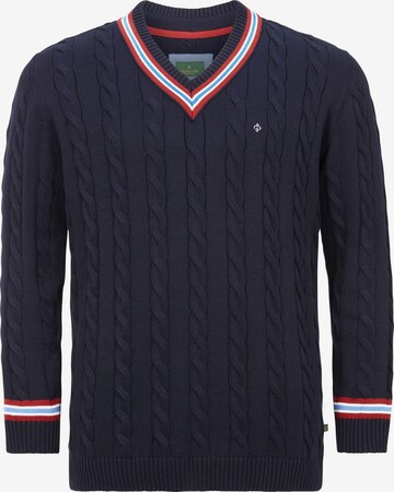 Charles Colby Sweater 'Duke Ronald' in Blue: front