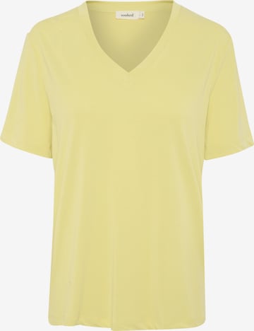 SOAKED IN LUXURY - Camisa 'Columbine' em amarelo: frente