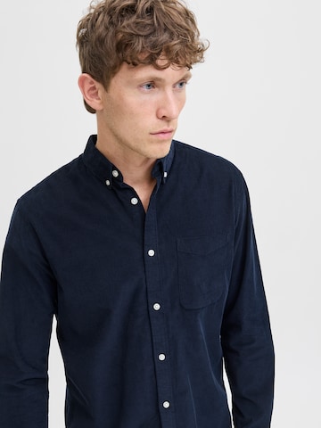 JACK & JONES Regular fit Button Up Shirt 'JJECLASSIC' in Blue