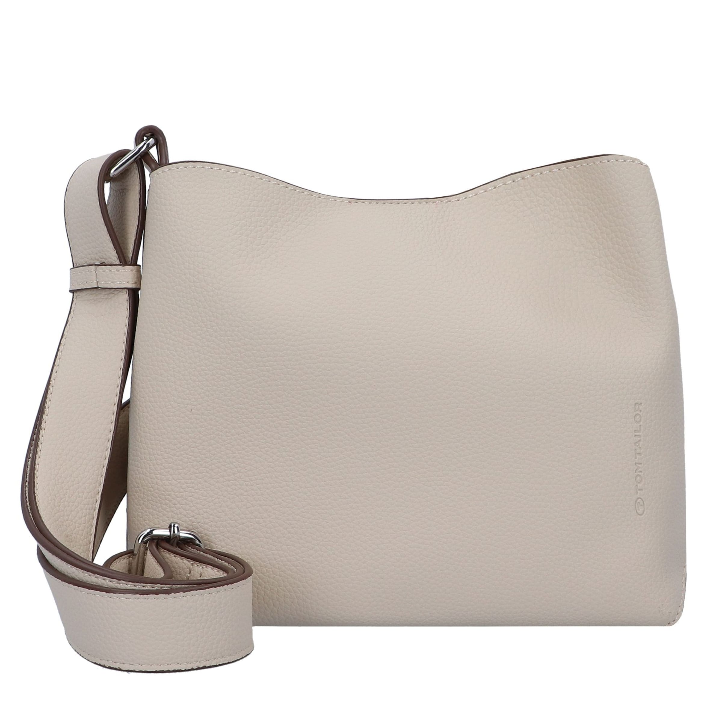 TOM TAILOR Umhängetasche 'Angie' in Beige: Vorderseite
