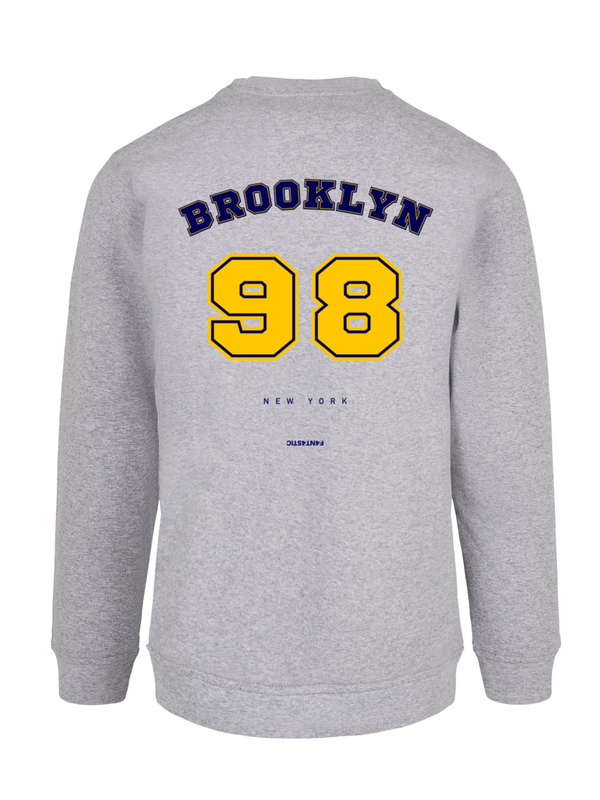 F4NT4STIC Sweatshirt 'Brooklyn 98 NY' in Grey