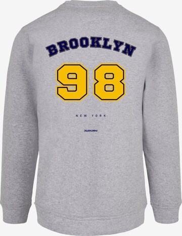 F4NT4STIC Sweatshirt 'Brooklyn 98 NY' in Grau