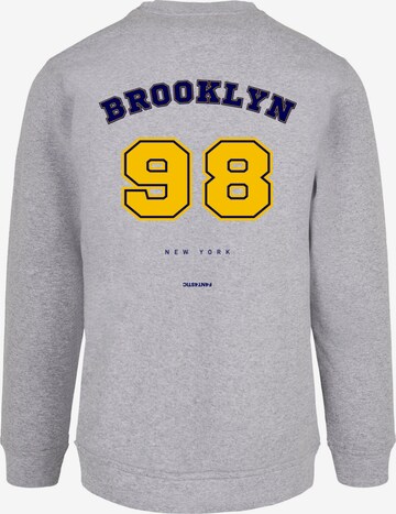 F4NT4STIC Sweatshirt 'Brooklyn 98 NY' in Grijs