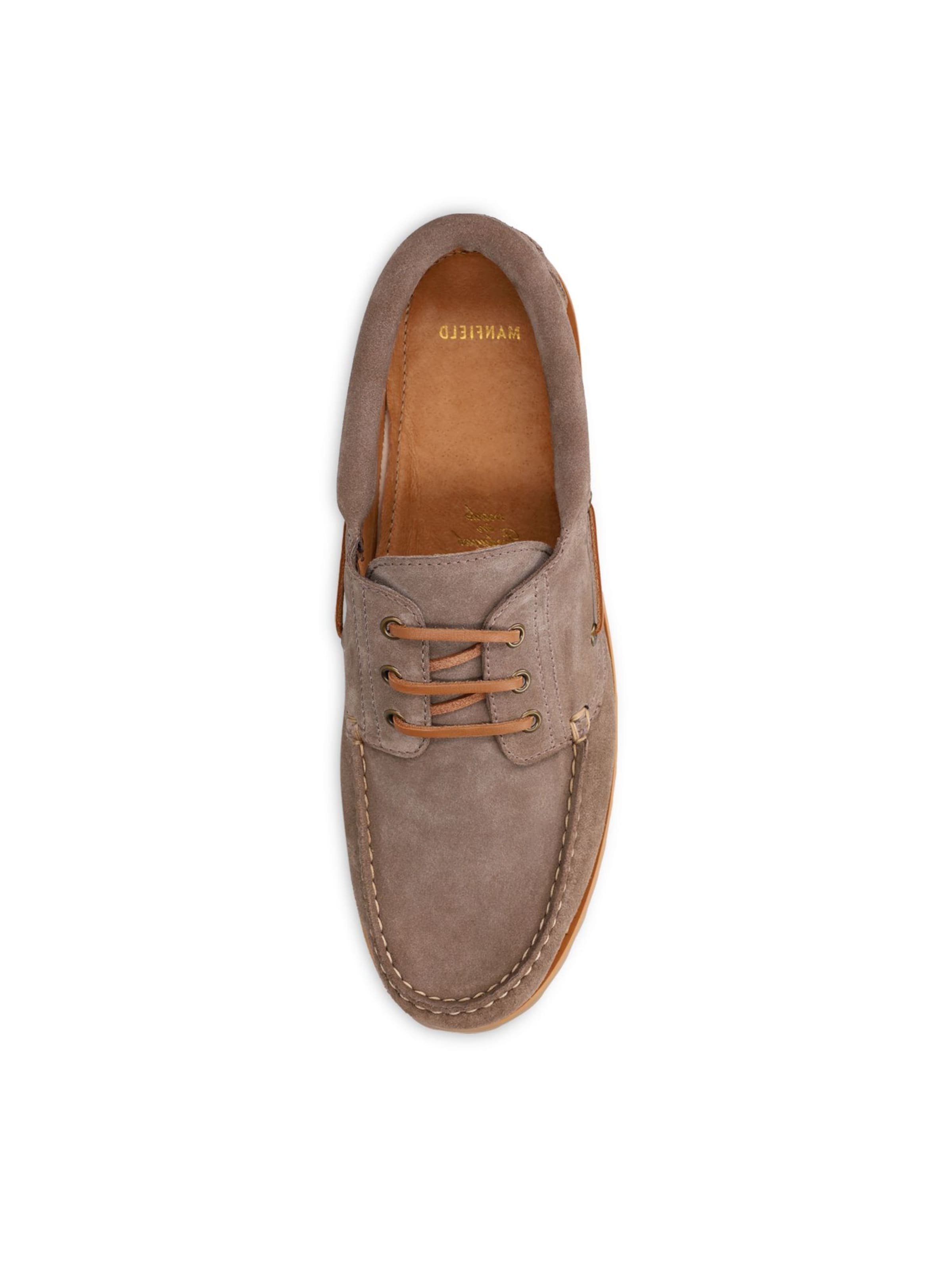 MANFIELD Schnürschuh in Beige