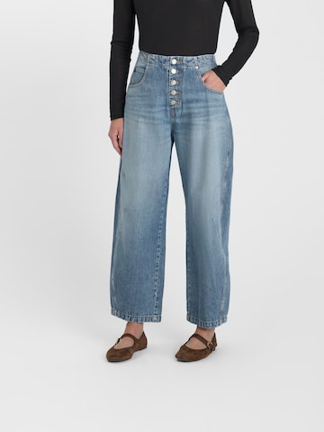 Le Temps Des Cerises Baggy Jeans in Blue: front