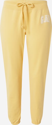 Effilé Pantalon GAP en jaune : devant