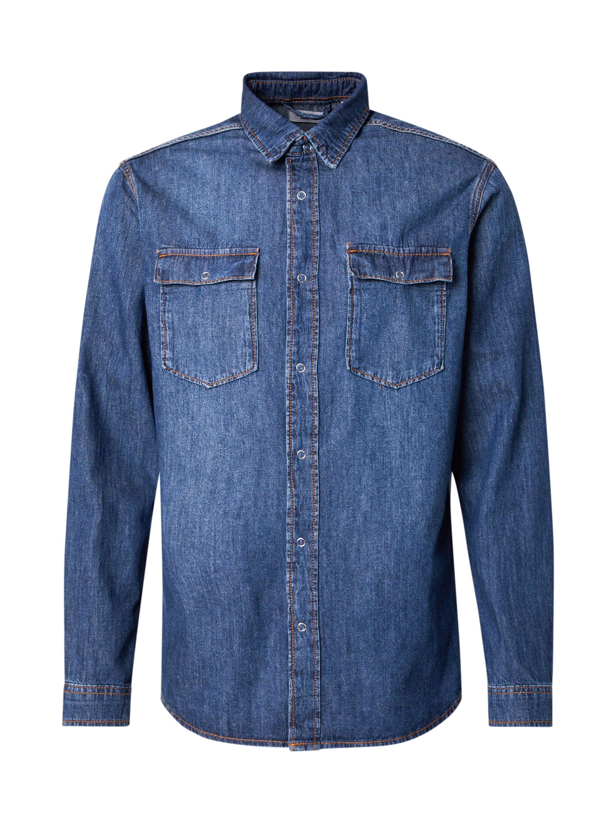 JJ Rebel Regular fit Πουκάμισο 'AUSTIN' σε μπλε: μπροστά