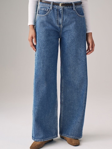 The Set Wide leg Τζιν σε μπλε: μπροστά