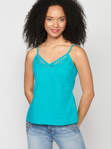 KOROSHI Top in Blauw