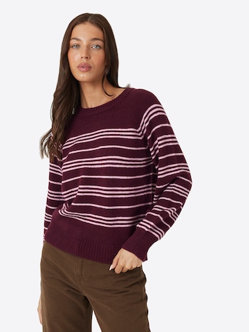 Pull-over BRAVE SOUL en rouge : devant