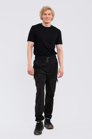 ICEPEAK - Tapered Pantalón funcional 'ATLAN' en negro