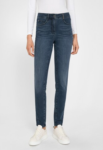 Basler Slimfit Jeans in Blauw: voorkant