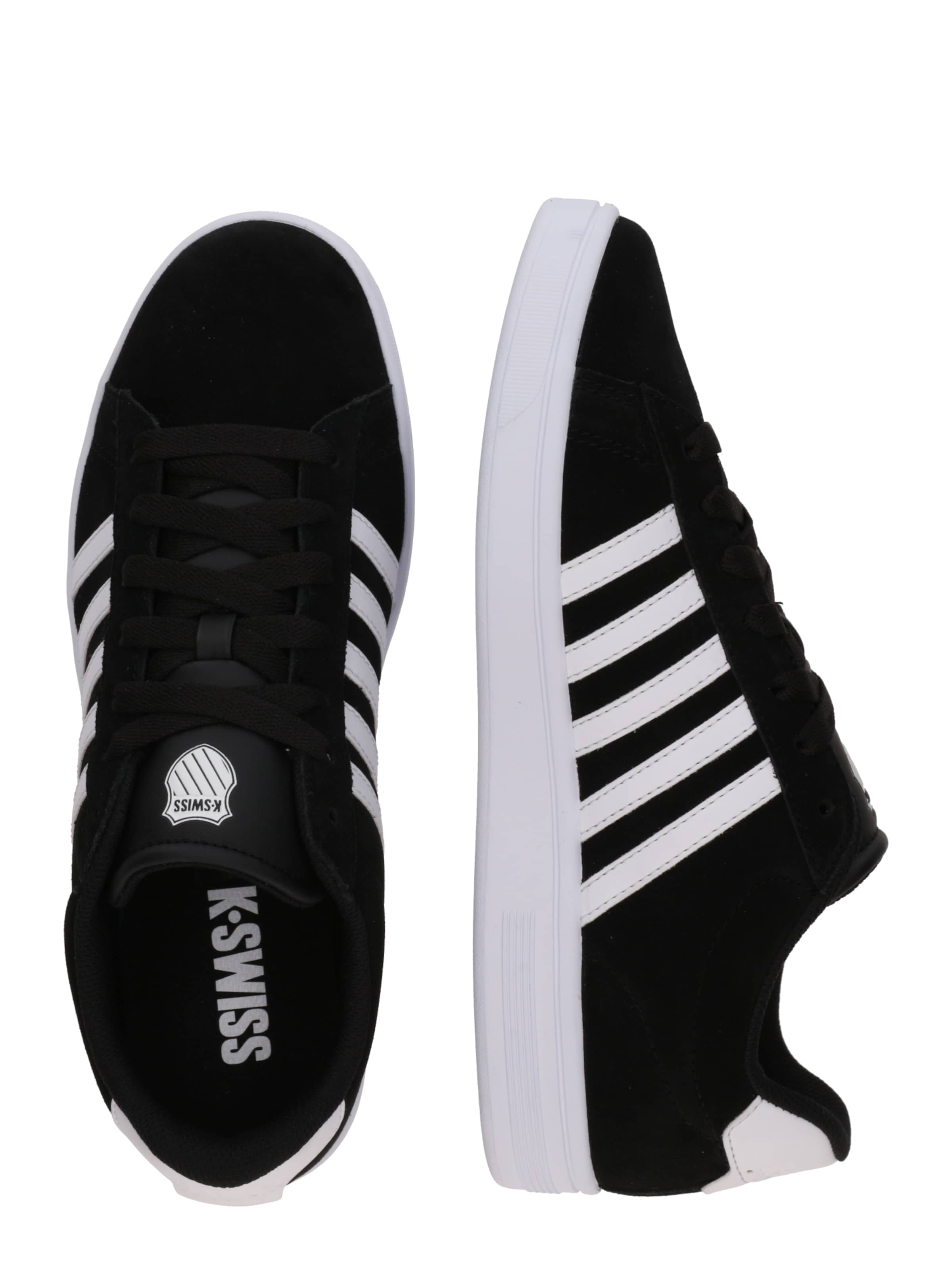 melns K-SWISS Zemie brīvā laika apavi 'COURT TIEBRK II'