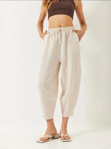 Wide leg Pantaloni di Bianco Lucci in beige