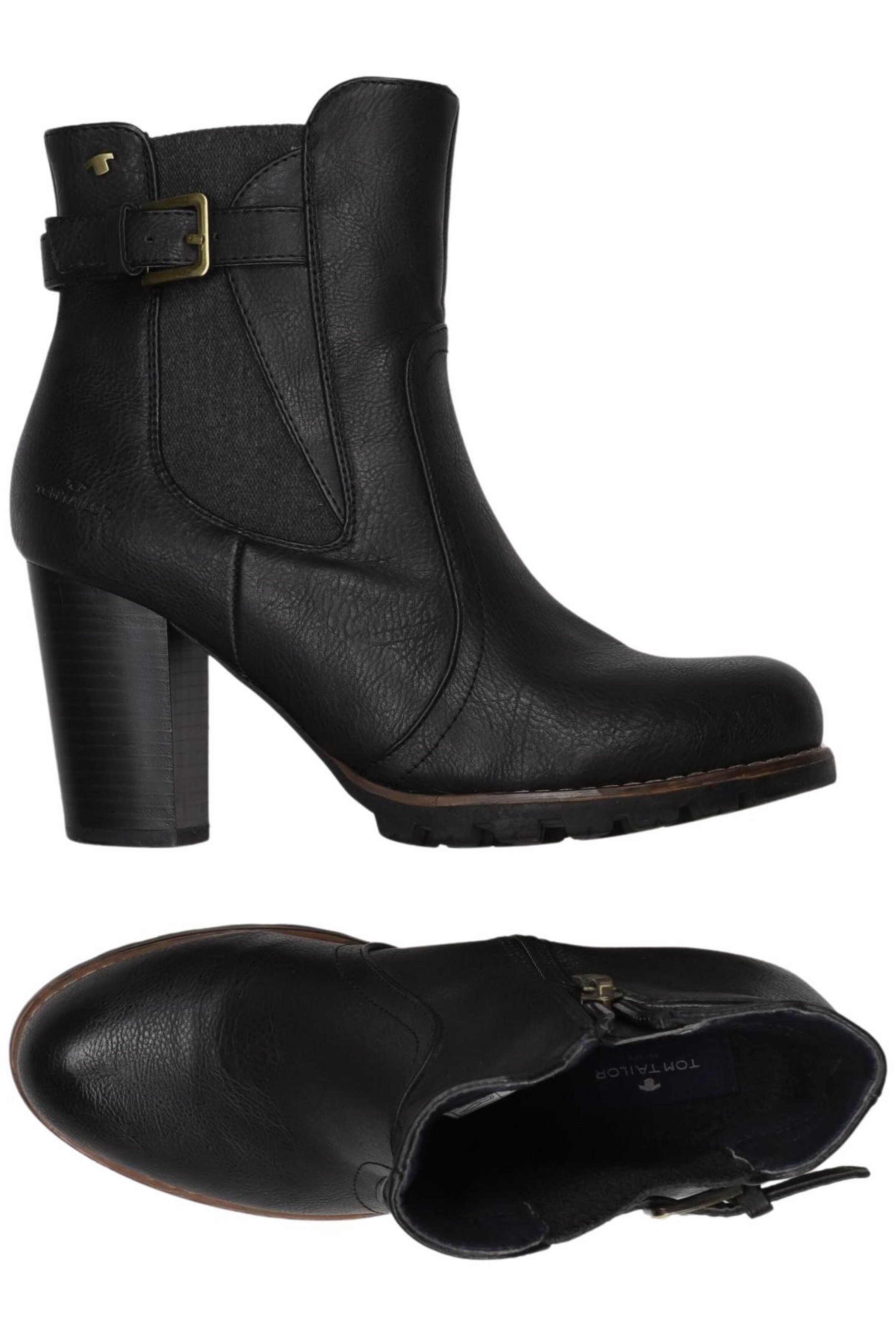 TOM TAILOR DENIM Dress Boots in 39 in Black: front