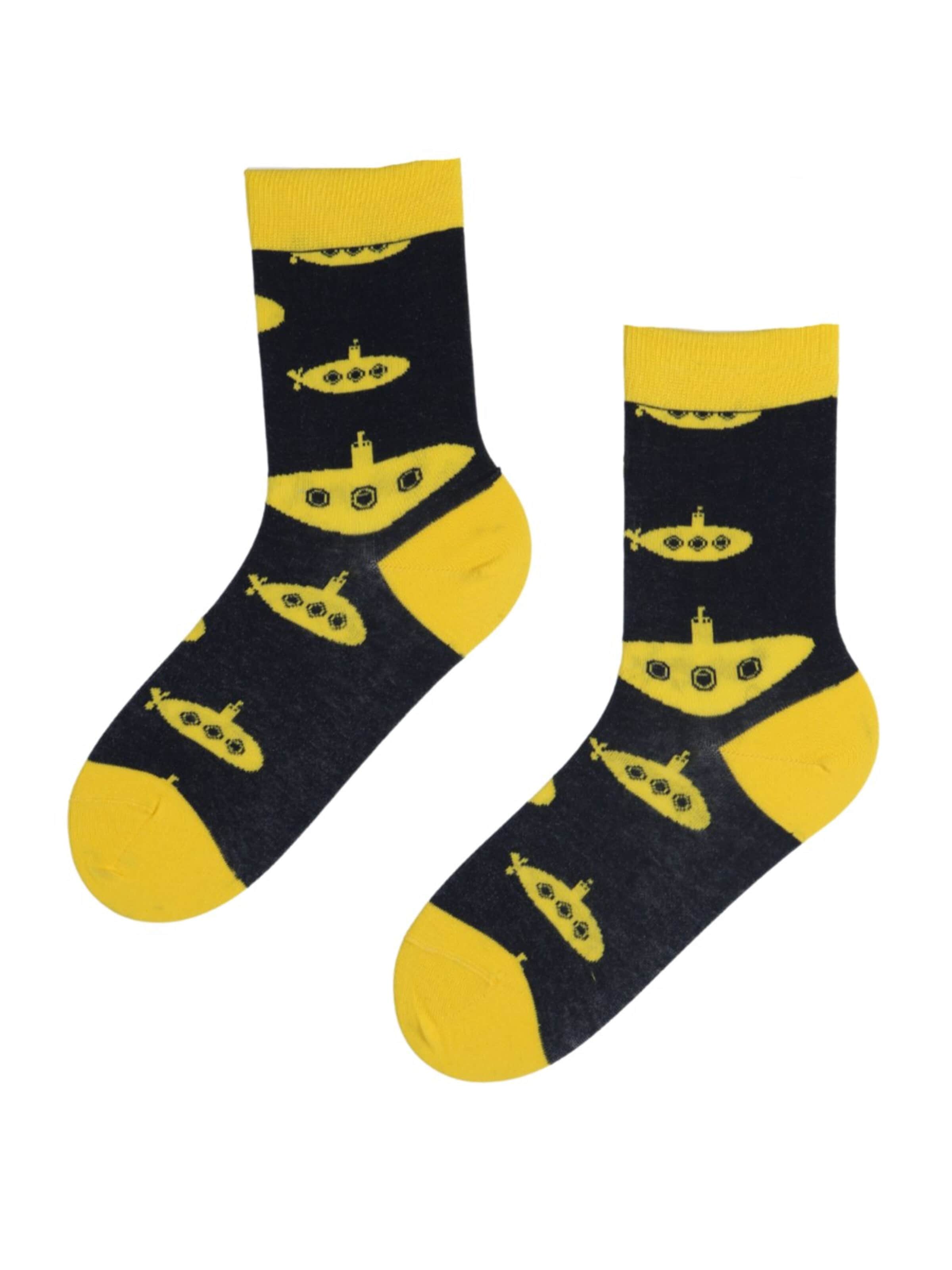 Sokisahtel Socks 'ALLVEELAEV socks with submarines' in Blue: front