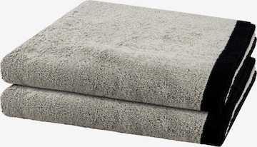 Cawö Handtuch 'Lifestyle Splash' in Grau: Vorderseite