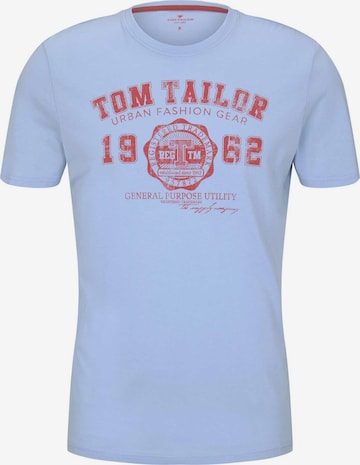 TOM TAILOR Regular Fit T-Shirt in Blau: predná strana