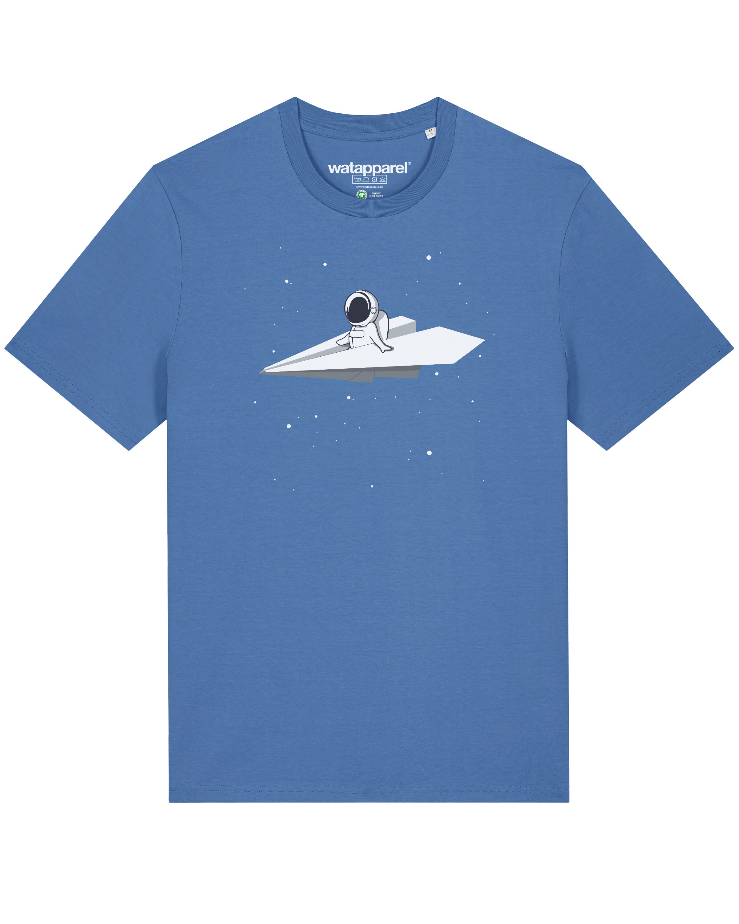 T-Shirt Watapparel en bleu : devant