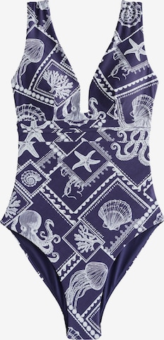 Next Swimsuit in Blue: front
