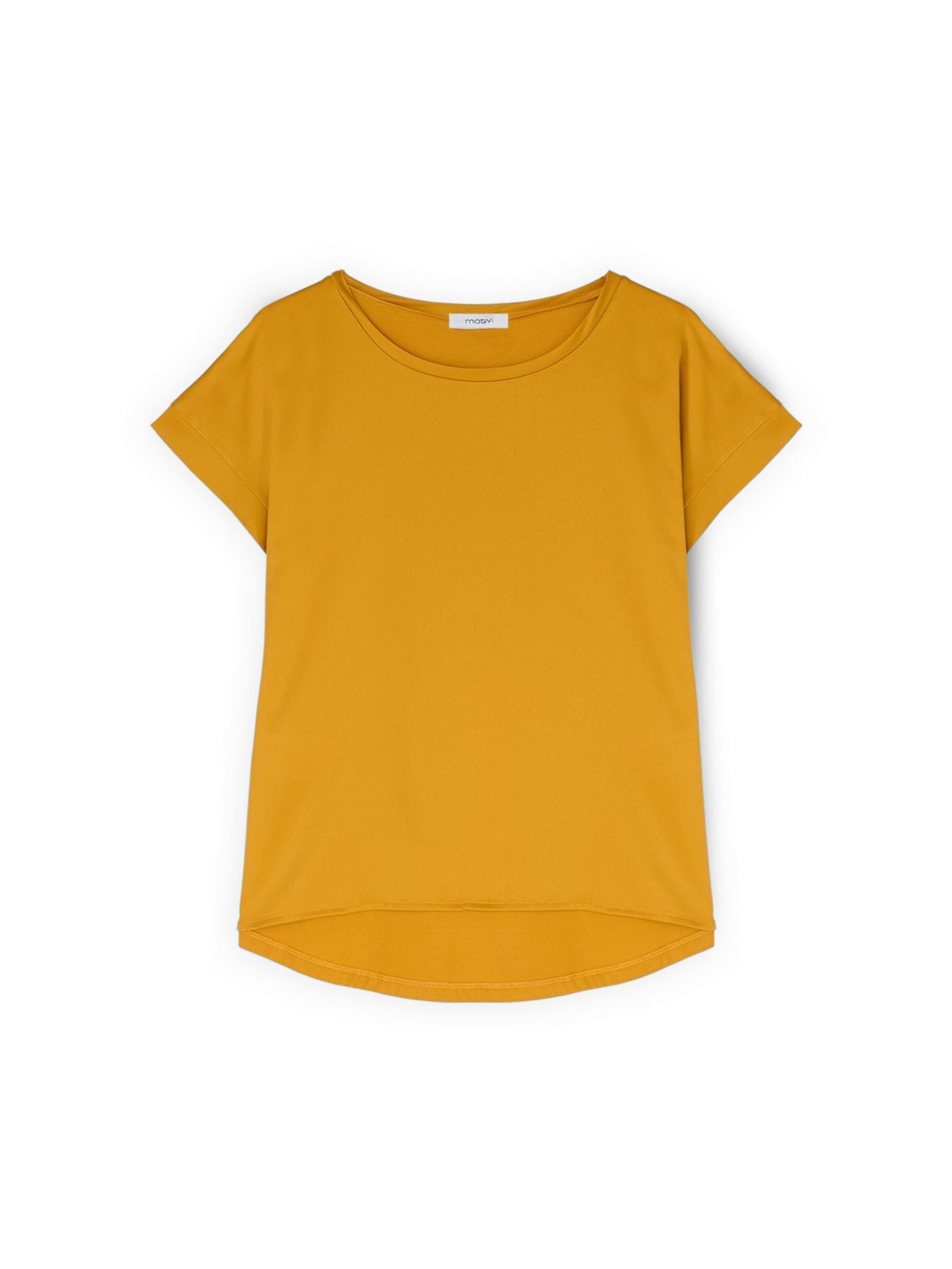 T-shirt MOTIVI en jaune : devant