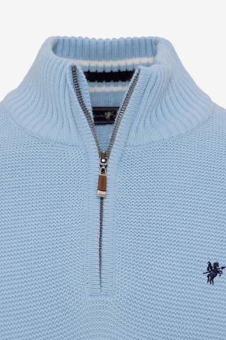 DENIM CULTURE Sweter 'DIOGO ' w kolorze niebieski