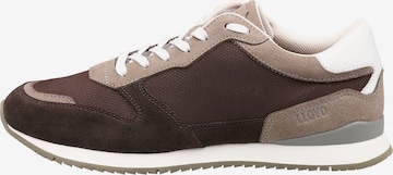 LLOYD Sneakers hoog in Bruin: voorkant