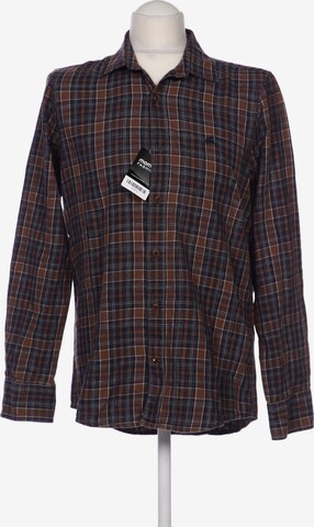 LERROS Button Up Shirt in M in Brown: front