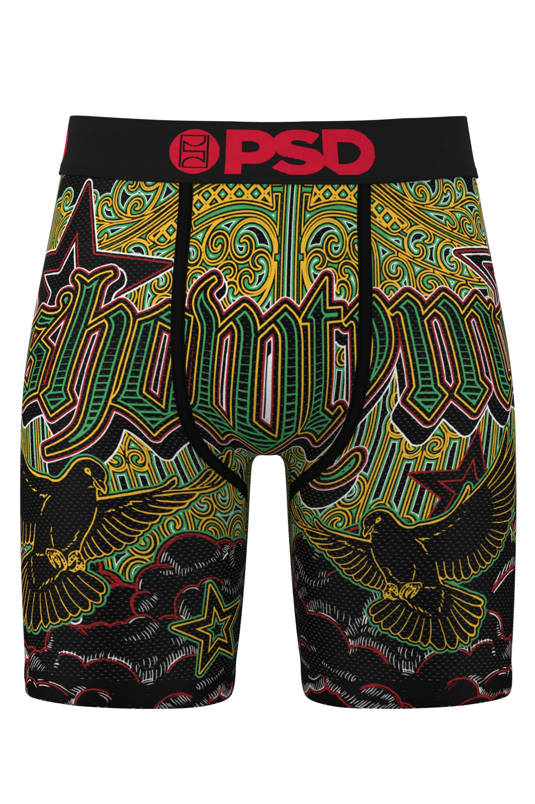 PSD Boxer shorts 'AJ Star Power' in Black: front