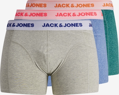 JACK & JONES Boxershorts 'Super Twist' in blaumeliert / graumeliert / grünmeliert / pastellrot, Produktansicht