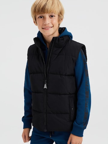 WE Fashion Bodywarmer in Zwart: voorkant