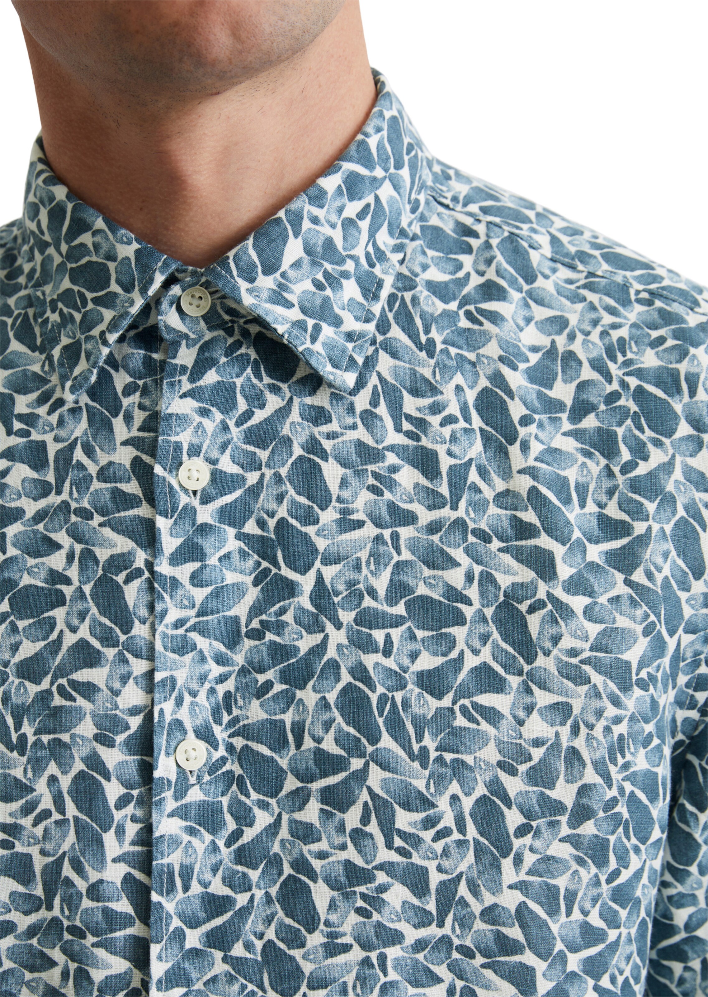 Coupe regular Chemise Marc O'Polo en bleu