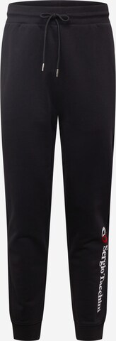 Effilé Pantalon de sport 'NEW IBERIS' Sergio Tacchini en noir : devant